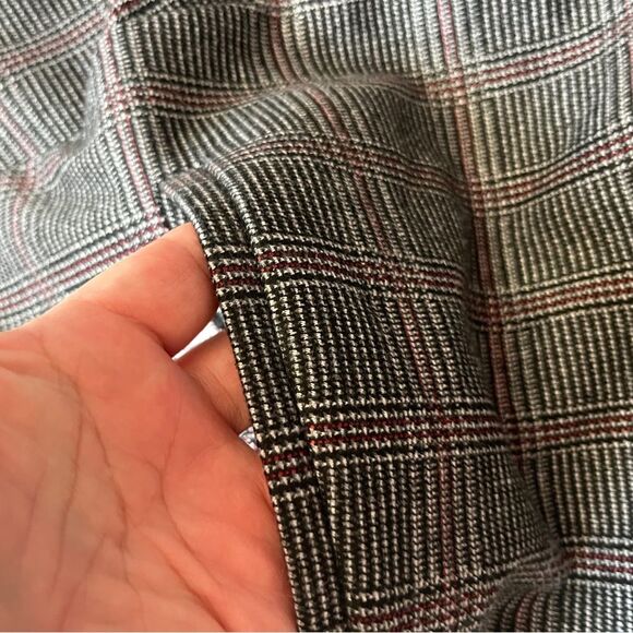 ModCloth plaid high rise crop pants GRAY SIZE 18 - Picture 5 of 10